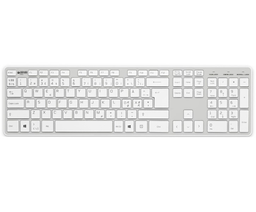 Jobmate Slim Tastatur Hvid