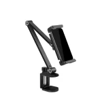 WERGON - Wave - iPhone / Smartphone / Tablet - Aluminium Fleksibel Desktop Design holder 7-13" - Sort - Billede 2