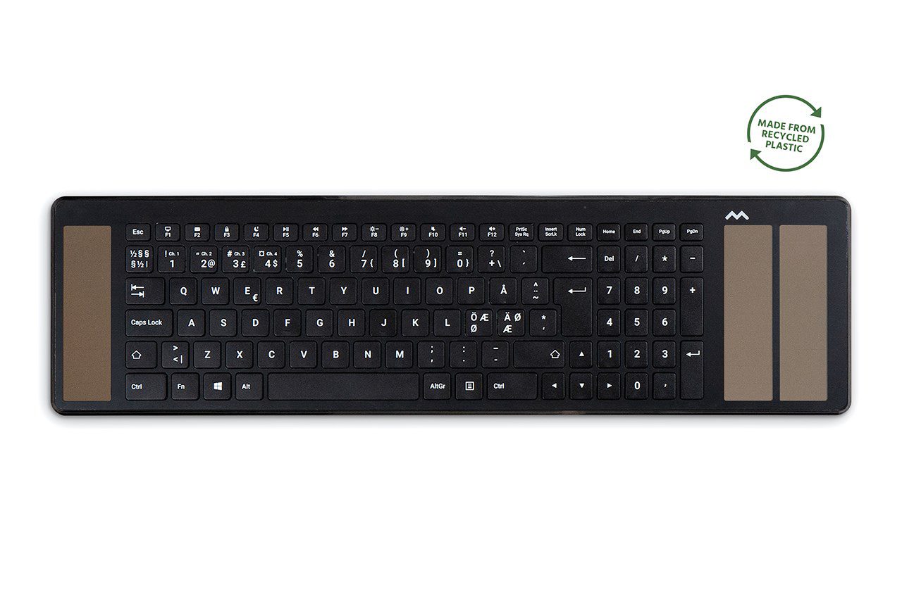 MOT40203_2 Mousetrapper Type - Trådløs tastatur i sort - Billede 1