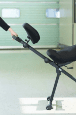 XL Ergonomisk sadelstol med rygstøtte og opstigningshjælp – 250 KG - Billede 2